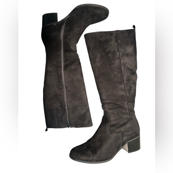 Relativity Shoes - Relativity Tall Black Suede Boots